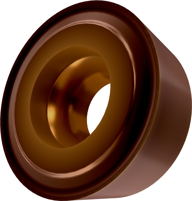 Drehwendeschneidplatte ISO RCMT 0602MOE-UR:T8430 D. 2,8mm PVD beschichtet