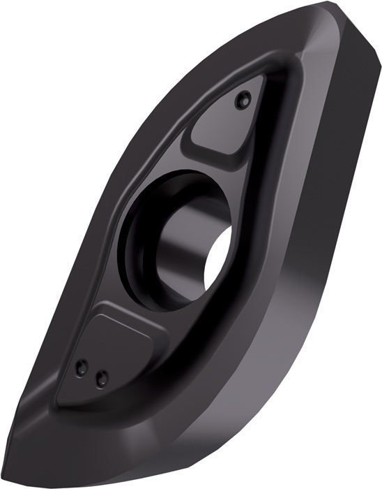 Fräswendeschneidplatte ISO ZP 40ER-R:M8345 Bohrungs-D. 7mm PVD beschichtet
