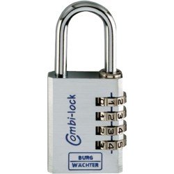 Zahlenvorhangschloss Combi Lock 90 Chromo Schlosskörper-B.40mm Alu.Zahlenroll.4