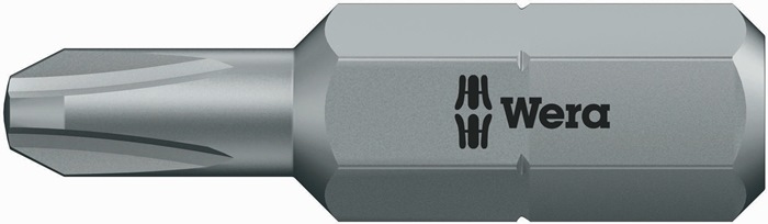 Bit 851/1 851/1 RZ 1/4 Zoll PH 2 L.25mm zähh.+mit reduziertem Schaft WERA