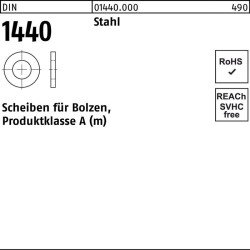 Scheibe DIN 1440 f.Bolzen 8x 16x 2 Stahl 1000 Stück