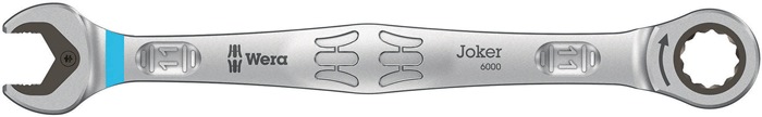 Maulringratschenschlüssel Joker SW11mm L.165mm CV-Molybdän nickel-chrom-besch.