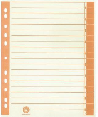 Trennblatt RC Karton 9541106100 A4 chamois/orange 100 St./Pack.
