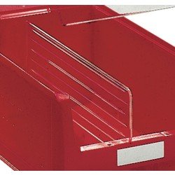 Längsteiler f.Sichtlagerkasten MK2Z PS glasklar 10St./Btl.TECWERK