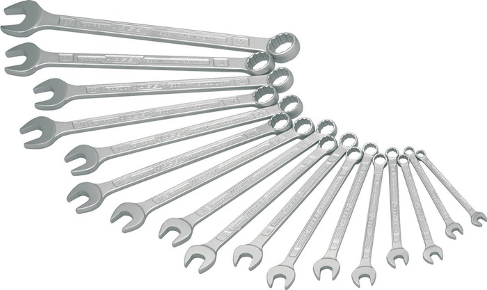 Ringmaulschlüssel-Satz 600N 17-tlg.SW min.7-27mm CV-Stahl HAZET