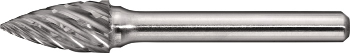 Frässtift SPG Special Steel D.10mm Kopf-L.20mm Schaft-D.6mm HM Verz.Kreuz TW