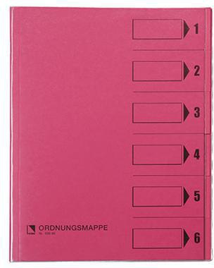 Bene Ordnungsmappe 83600RS DIN A4 6Fächer rosa