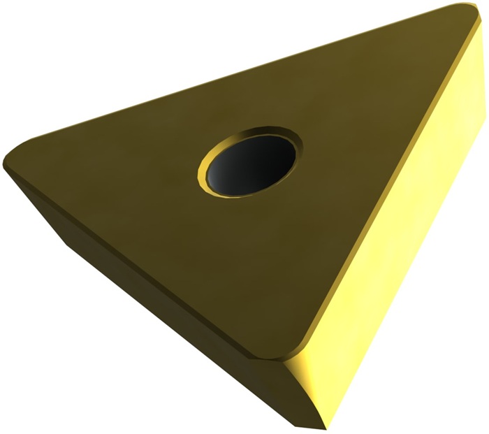 Fräswendeschneidplatte ISO TPKN 2204PDSR:M8340 Tiefe 17mm PVD beschichtet Gold