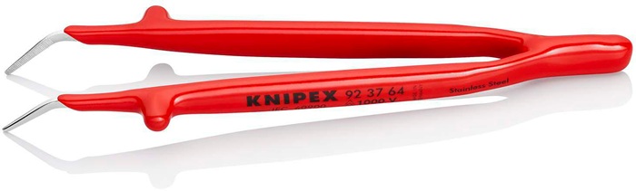 Präzisionspinzette L.150mm 45Grad gew.verchr.KNIPEX