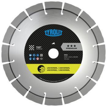 Diamanttrennscheibe DCU Premium D.230mm Bohr.22,23mm Bau univ.12mm TYROLIT