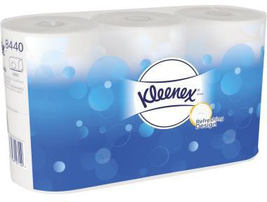 Kleenex Toilettenpapier 8440 3lagig 350Blatt weiß 6Rl./Pack.