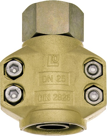 Dampfschlaucharmatur STA verz.u.gelb passiviert Schl.-Gr.19mm IG 3/4 Zoll TEGUMA