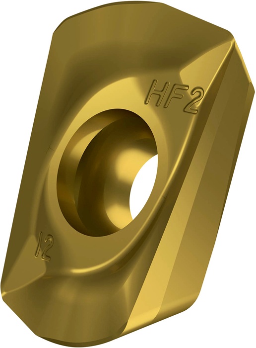 Fräswendeschneidplatte ISO ADEX 160612SR-HF2:M8330 D.4,5mm PVD beschichtet Gold