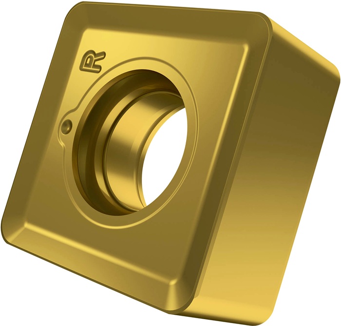 Fräswendeschneidplatte ISO SNGX 130512SN-M:M8330 D.5,9mm PVD beschichtet Gold