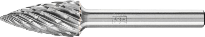 Frässtift SPG D.12mm Kopf-L.25mm Schaft-D.6mm HM Verz.STEEL PFERD