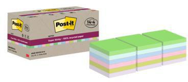 Post-it Haftnotiz Super Sticky 654 RSSCOL14+4F sort. 18St.
