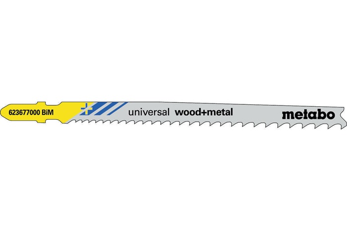 Stichsägeblätter universal wood + metal Nutz-L106mm Zahnt.progr. BiM gefr.geschr