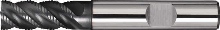 Schaftfräser DIN 6527L Typ NR-UNI D.8mm Einsatz-L.25mm VHM TiAlN HB Z.4 lang TW