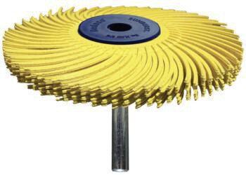 Radialbürstenscheibe Sunburst D.51mm K.80 Gelb 10000min-¹ TYROLIT