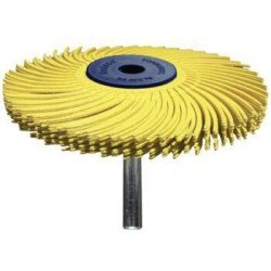 Radialbürstenscheibe Sunburst D.51mm K.80 Gelb 10000min-¹ TYROLIT