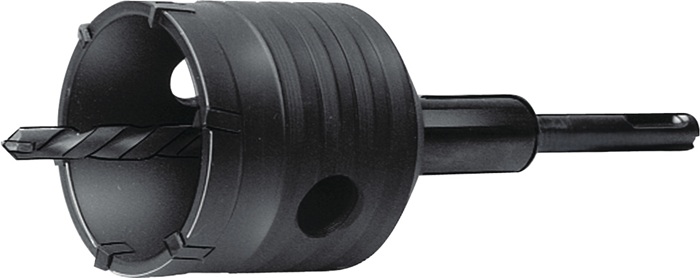 Schlagbohrkrone D.80mm Gesamt-L.180mm f.Verteilerdosen SDS-plus TECWERK