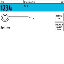 Splinte ISO 1234 8x 56 A 4 25 Stück