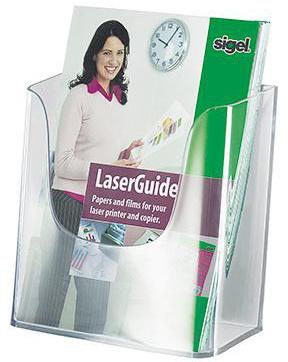 SIGEL Wandprospekthalter LH116 für DIN A5 1Fach Acryl glasklar
