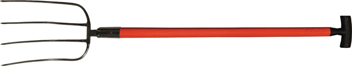 Dunggabel Zinken-L.320mm 4 Zinken Fiberglas T-Stiel 3001 G.1630g POLET