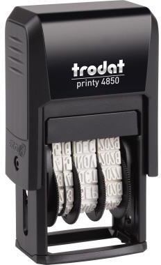 trodat Datumstempel Printy-Dater 76649 23x12mm BEZAHLT sw