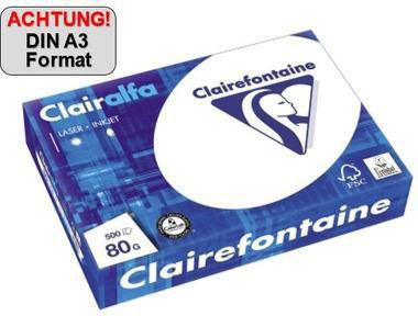 Clairefontaine Multifunktionspapier 1969C A3 80g ws 500 Bl./Pack.