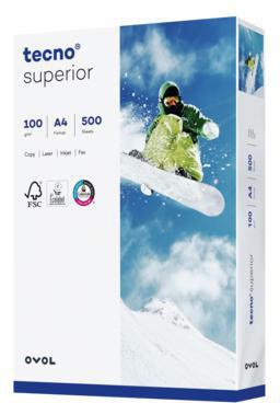 inapa tecno Kopierpapier Superior 2100011529 A4 100g 500 Bl./Pack.