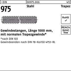 Gewindestange DIN 975 Trapezgewinde TR 12x 3x 1000mm Stahl 1 Stück