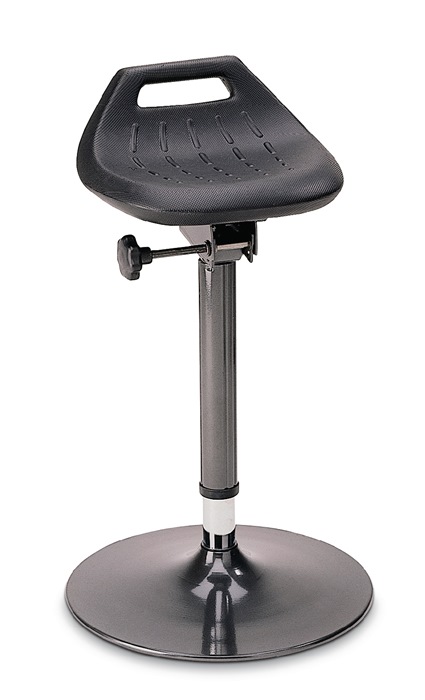 Stehhilfe Integralschaum Sitz-H.650-850mm STA anthrazit Tellerfuß BIMOS