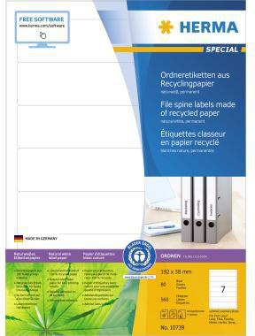 HERMA Etikett 10739 RC 192x38mm nws 560St
