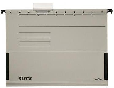 Leitz Hängetasche ALPHA 19860085 A4 Karton grau 25 St./Pack.