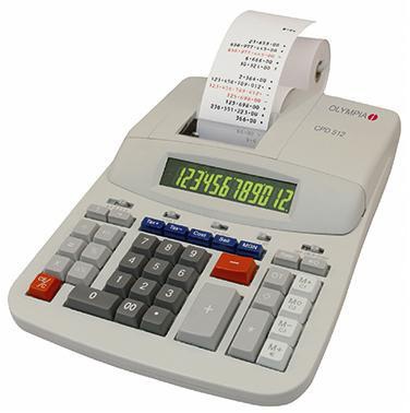 Olympia Tischrechner CPD512 ER 12stellig Netzbetrieb lichtgrau