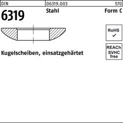 Kugelscheibe DIN 6319 Form C C31 x56 x11,2 Stahl einsatzgehärtet 10 Stück
