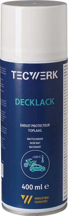 Decklack mattschwarz 400ml Spraydose TECWERK