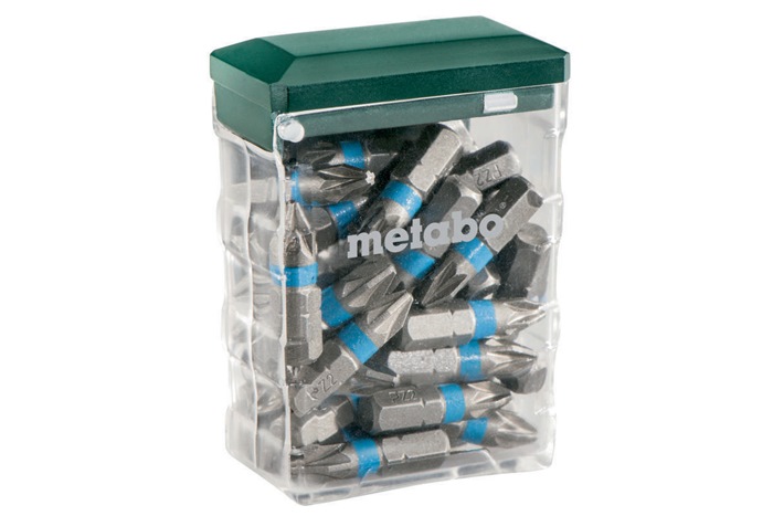 Bitsortiment Gr.PZ2 L.25mm S2-Stahl farbcodiert in Box 25 St. Metabo