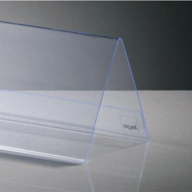 SIGEL Tischaufsteller TA138 Dachform 95x42mm gk 10 St./Pack.