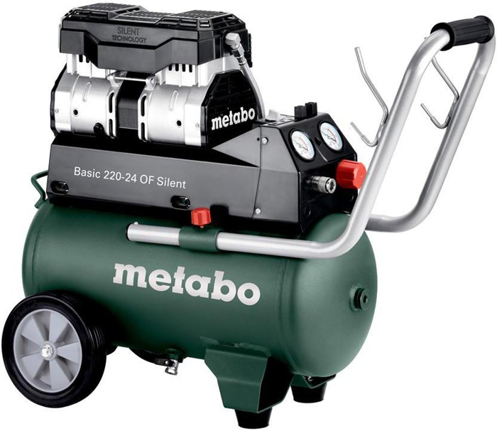 Kompressor Basic 220-24 OF Silent 220l/min 8bar 1,1 kW 24l METABO