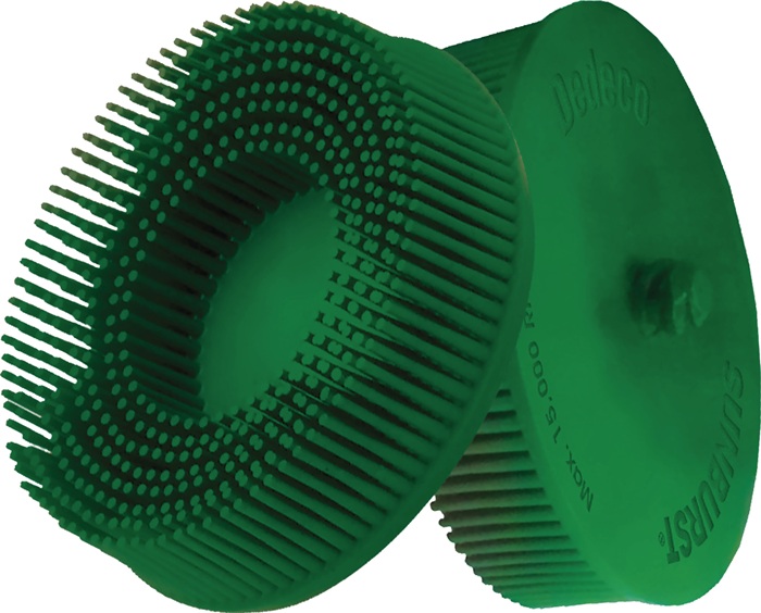 Radialbürstenscheibe Sunburst D.76mm K.50 A50 XCRS B.76 grün 20000min-¹ TYROLIT