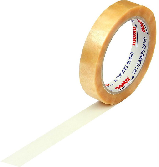 Klebeband monta 220 Breite 19mm Länge 66m S.54µ PVC transparent leise TRANSPAK