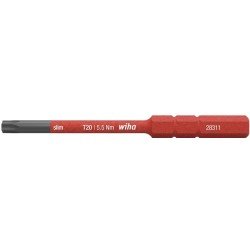 Wechselkl.SlimBit electric TORX T 20x75mm VDE isol.WIHA