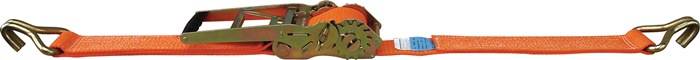 Zurrgurt DIN EN 12195-2 L.8m B.50mm Getriebezugratsche+Spitzh.