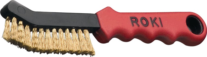 Drahtbürste ROKI® L.225mm 0,25mm MS 2-reihig LESSMANN
