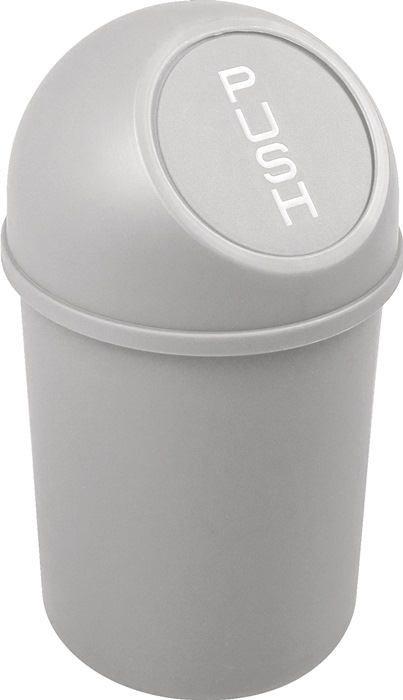 Abfallbehälter H375xØ214mm 6l lichtgrau HELIT