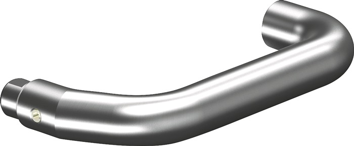 Profiltürdrückerlochteil OGRO 8100V AL 8mm Alu.F1 schräg OGRO
