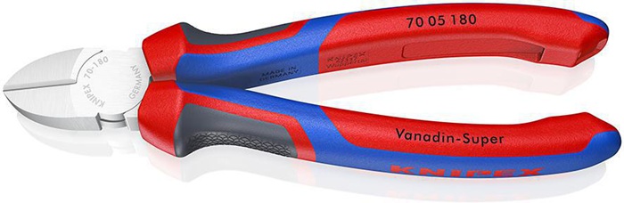 Seitenschneider L.180mm Kopf verchr.Comfort-Griff KNIPEX