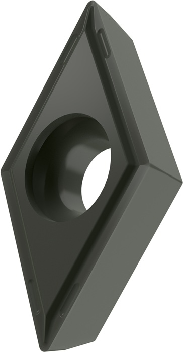 Drehwendeschneidplatte ISO DCMT 11T304E-FF2:TT010 Bohrungs-D. 4,4mm Farbe Grau